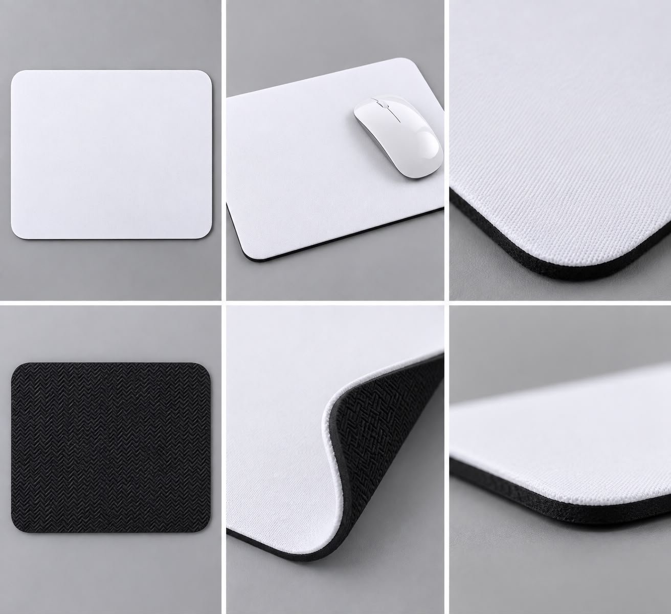 White Mouse Pad Close Ups